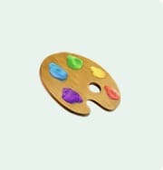 emoji paleta de pintura diseño producto